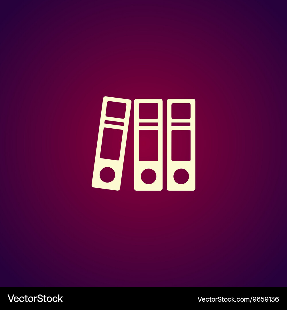 Folder icon Flat design style eps 10 Royalty Free Vector