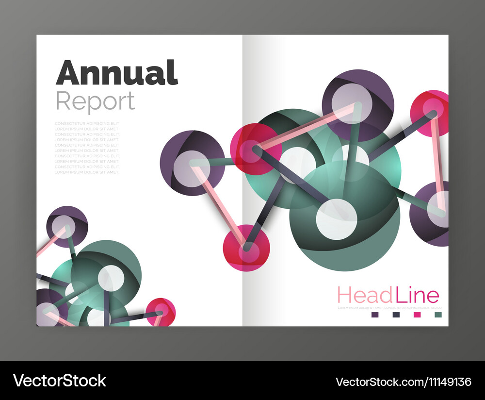 Geometric molecule abstract background Royalty Free Vector