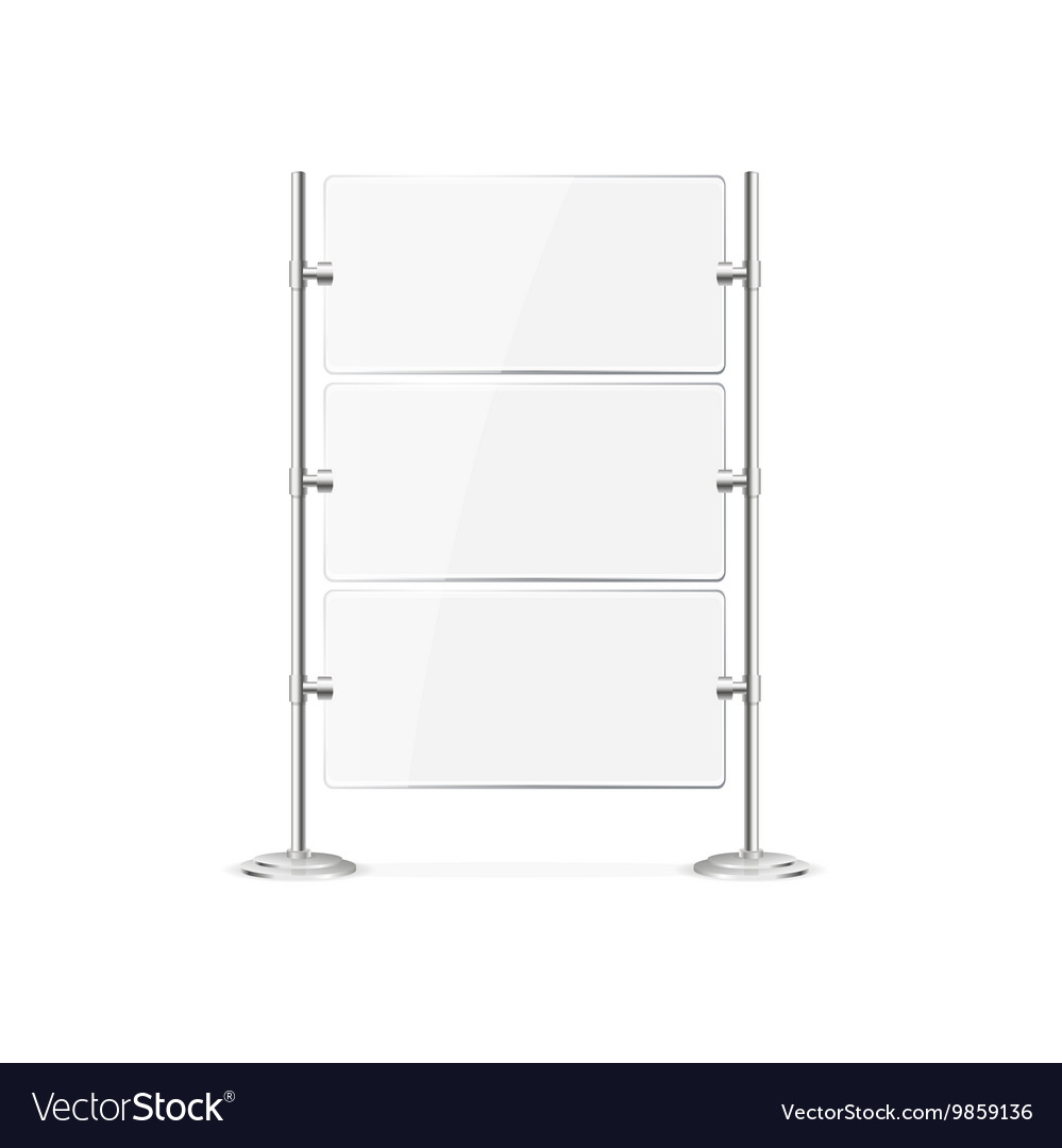 Glass Screen Banner Royalty Free Vector Image Vectorstock