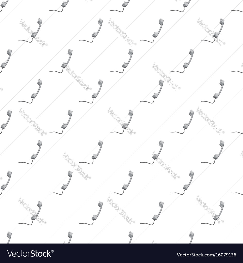 Grey handset pattern Royalty Free Vector Image