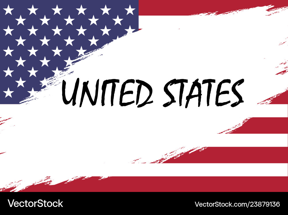 Grunge styled flag Royalty Free Vector Image - VectorStock