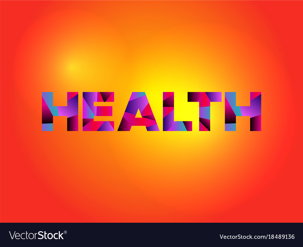 Health theme word art