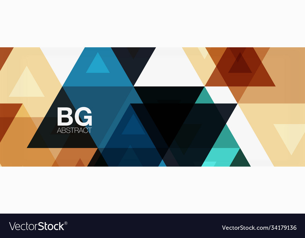 Mosaic triangle pattern abstract background