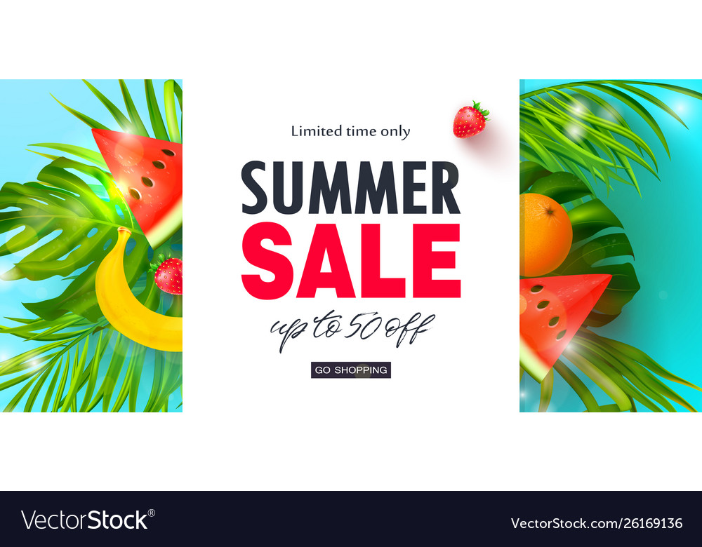 Summer sale bannerbeautiful background