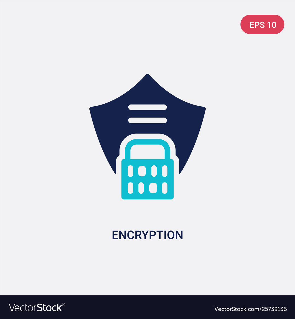 Two color encryption icon from gdpr concept vector image Two color encryption icon from gdpr concept
