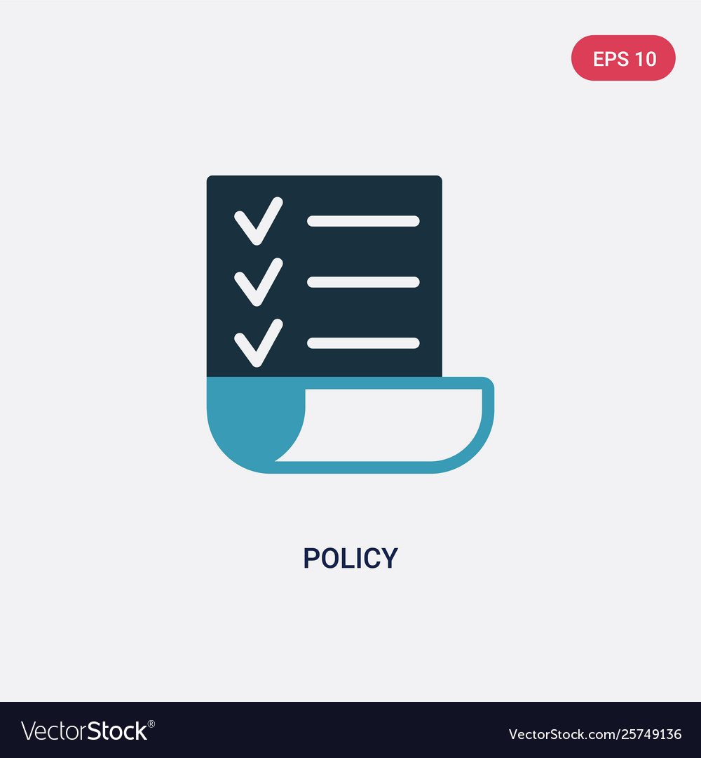 Two color policy icon from strategy concept