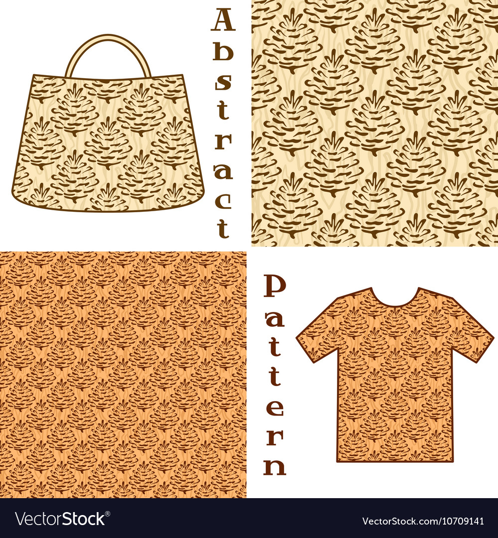 Coniferous Tree Seamless Pattern