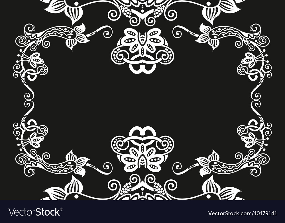 Decorative frame with pattern