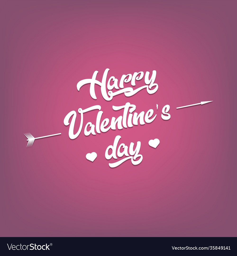 Happy valentines day design for greeting card