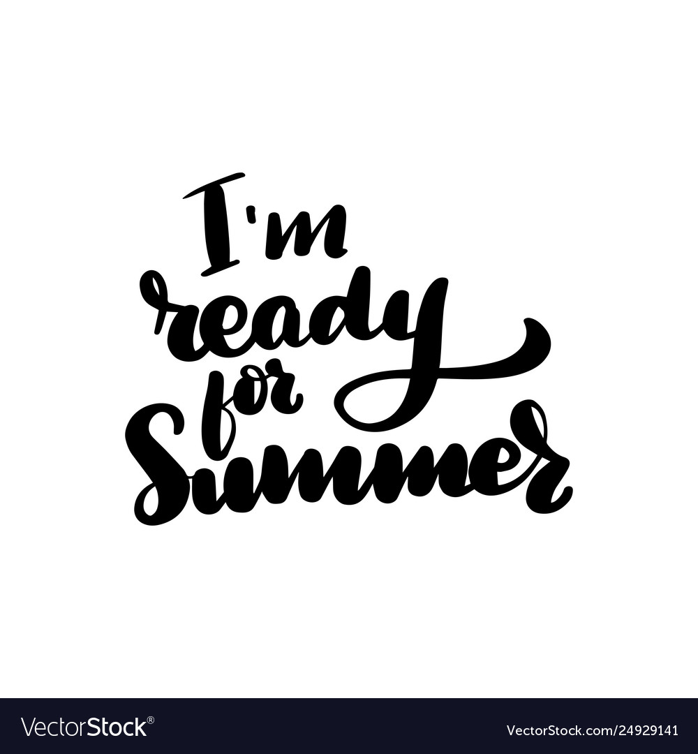 Im Sommer bereit vector image Im Sommer bereit