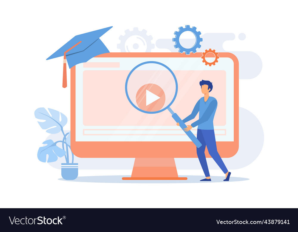 Internet lessons searching remote university