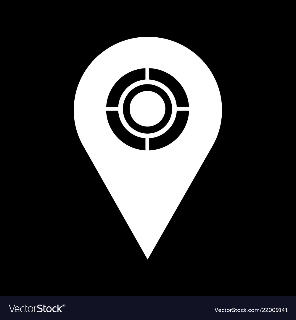Map pointer gps icon