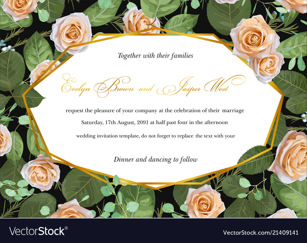 Pattern background greeting card wedding Vector Image