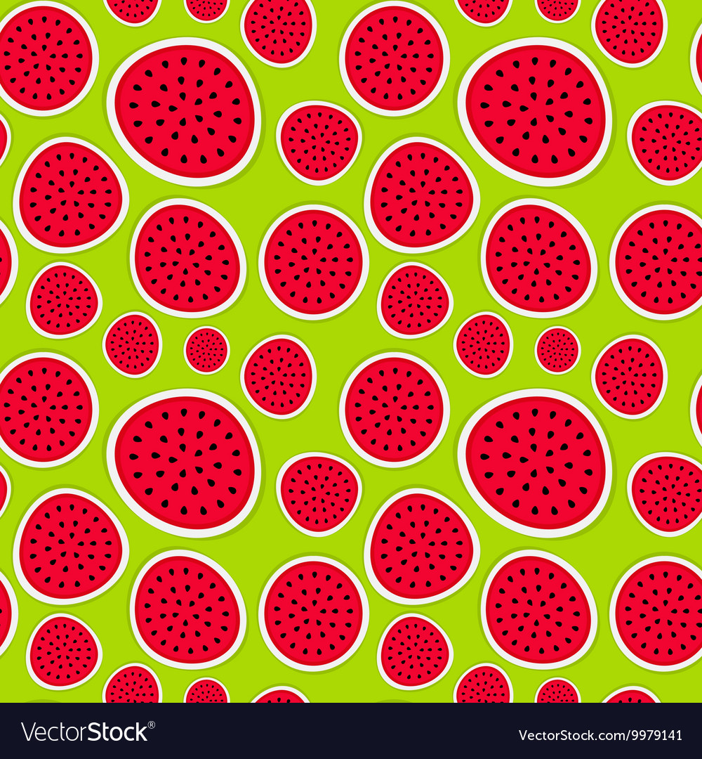 Seamless pattern background from watermelon