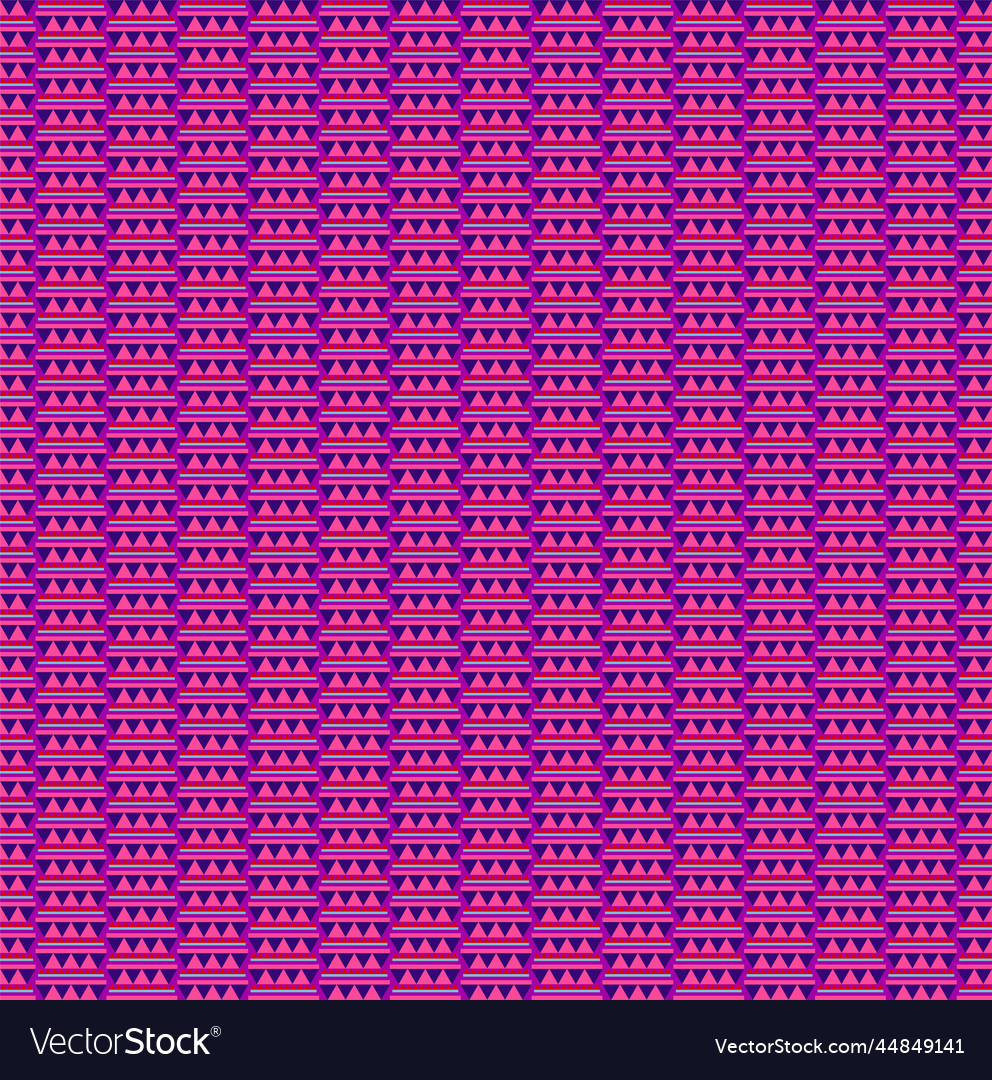 Seamless pattern made of triangles cloth vector image Seamless pattern made of triangles cloth