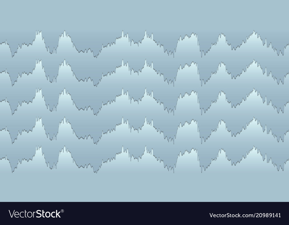 Seamless pattern of wavy lines vector image Seamless pattern of wavy lines