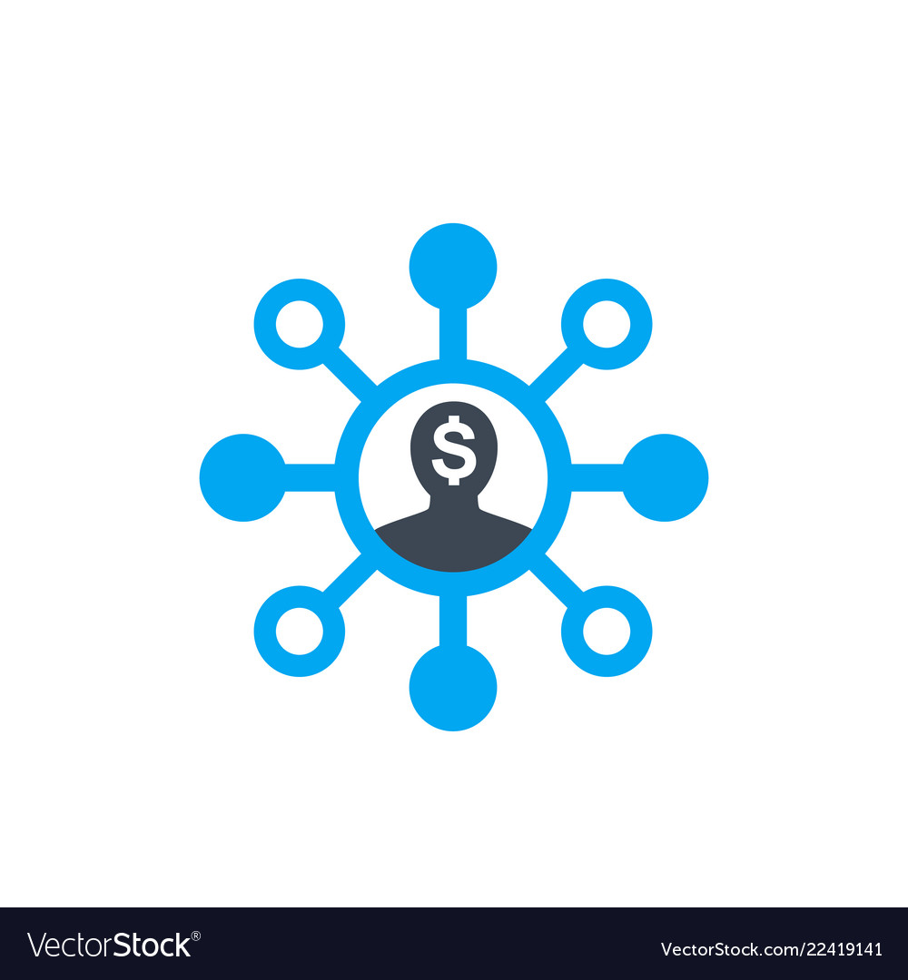 Shareholder icon on white