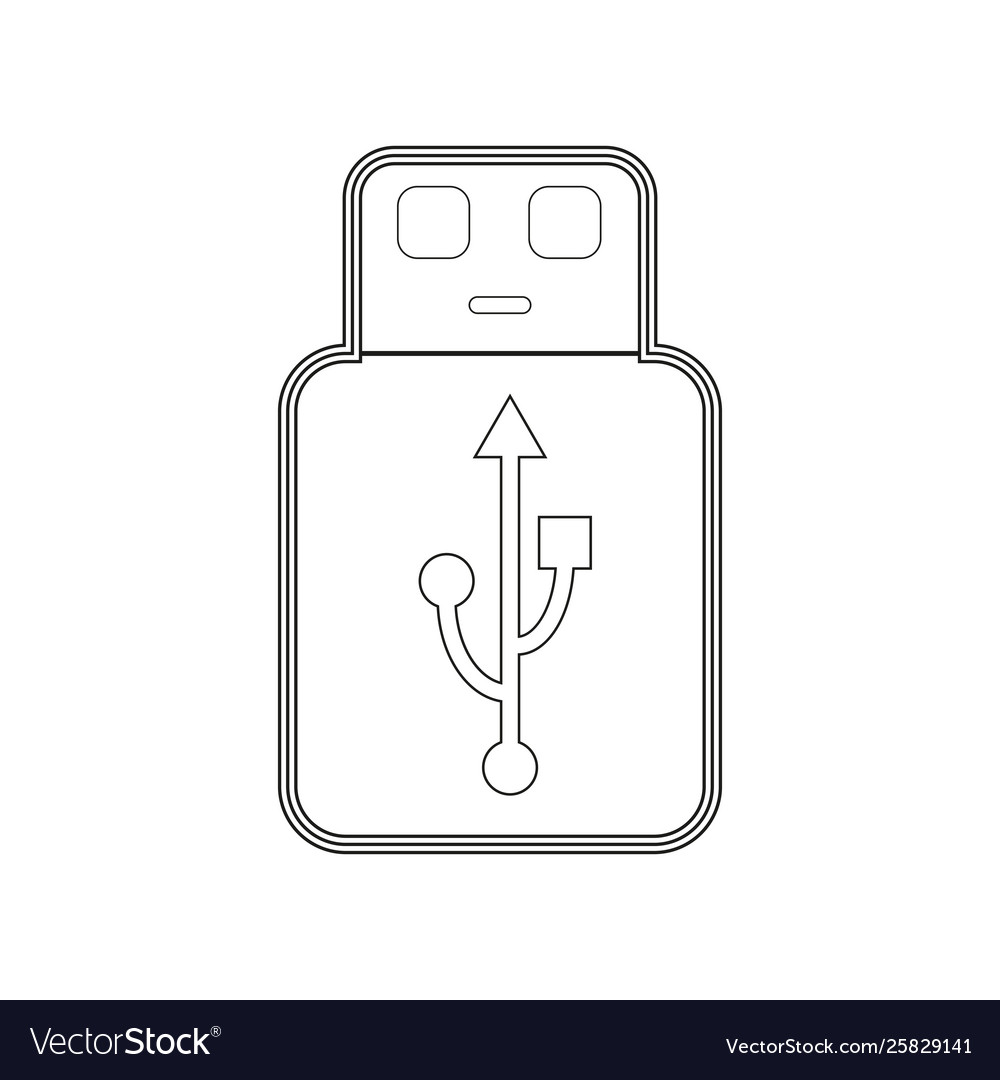 Usb memory outline