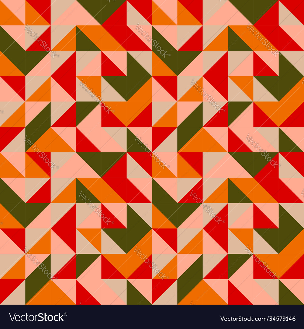 Abstract seamless pattern with geometric shapes Vector Image Abstract seamless pattern with geometric shapes