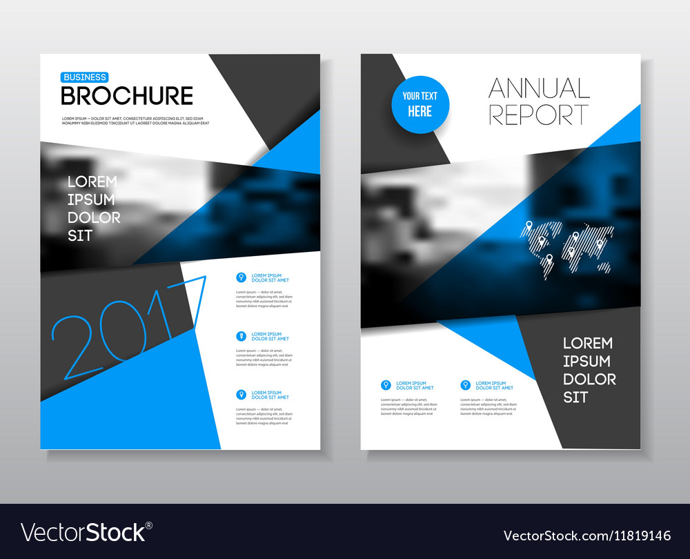 Annual report brochure with text a4 size c