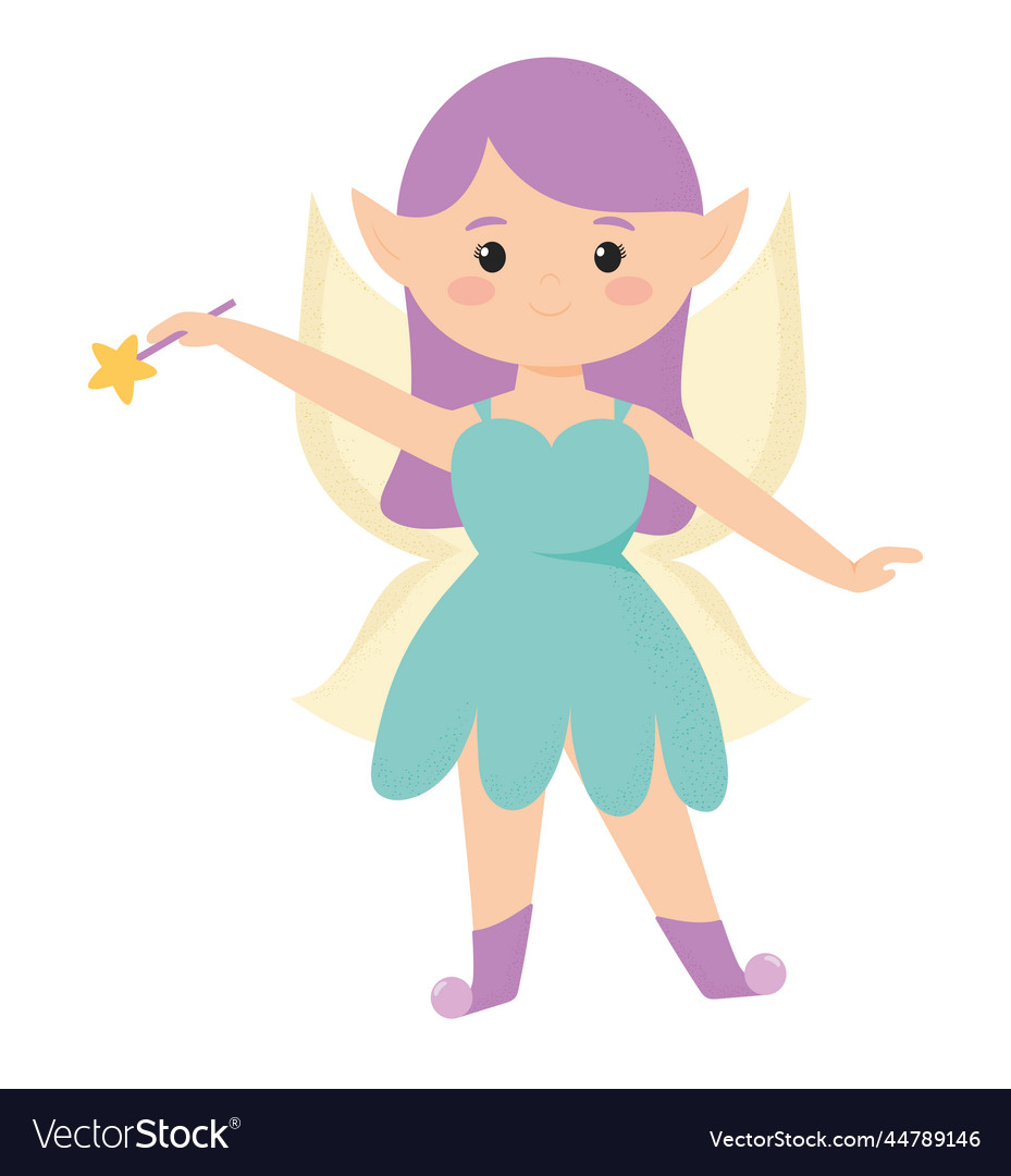 Beautiful fairy Royalty Free Vector Image - VectorStock