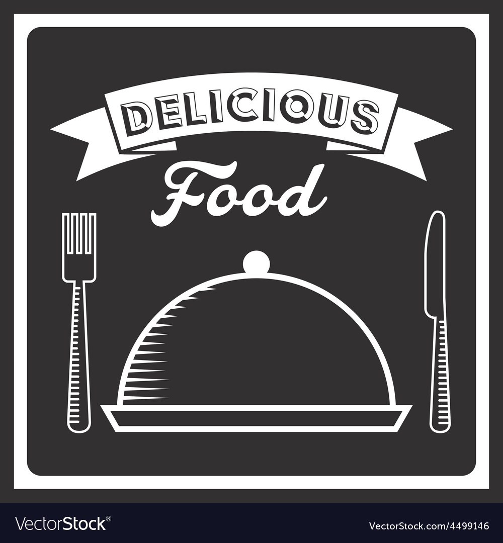Chalkboard Menu with Utensils