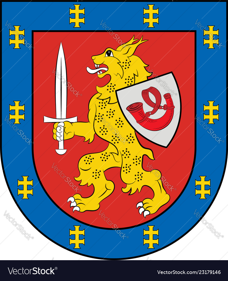 Coat of arms taurage county in lithuania