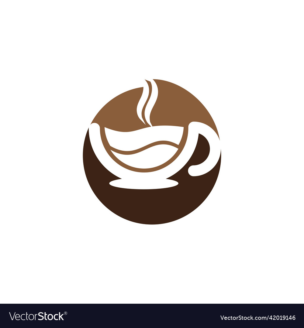 Coffee beans logo Royalty Free Vector Image - VectorStock