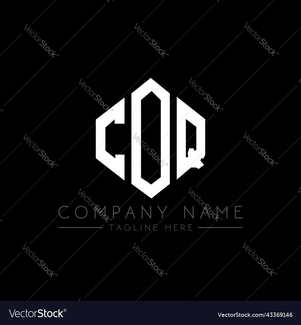Coq letter logo design with polygon shape