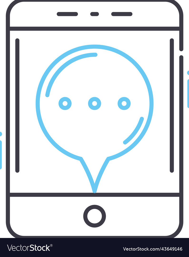 Gps navigation line icon outline symbol vector image Gps navigation line icon outline symbol