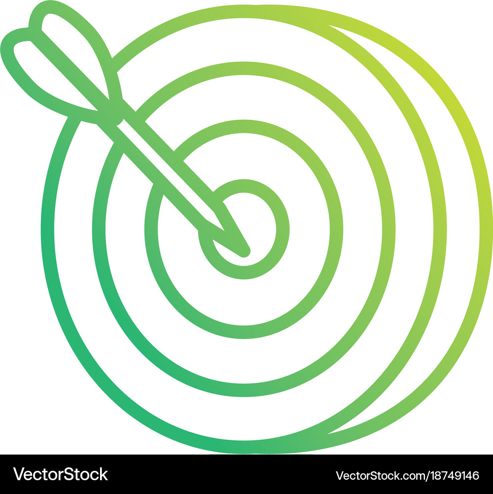 Isolated target design Royalty Free Vector Image