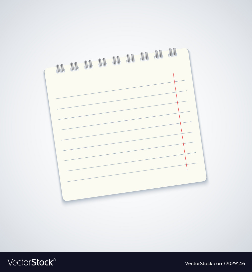 Modern notebook on gray background eps10