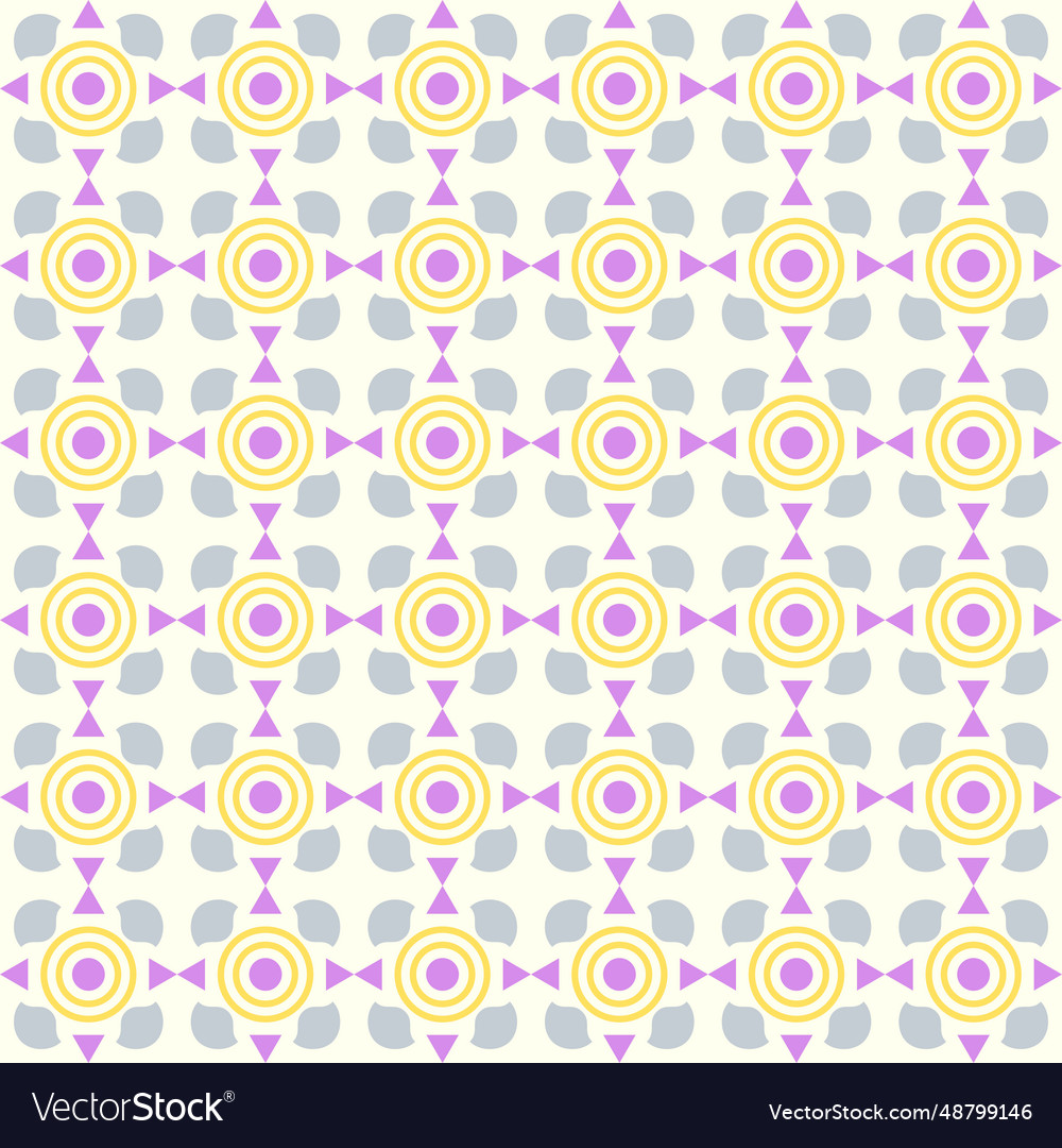 Purple triangle and circle curve cup pattern vector image Purple triangle and circle curve cup pattern