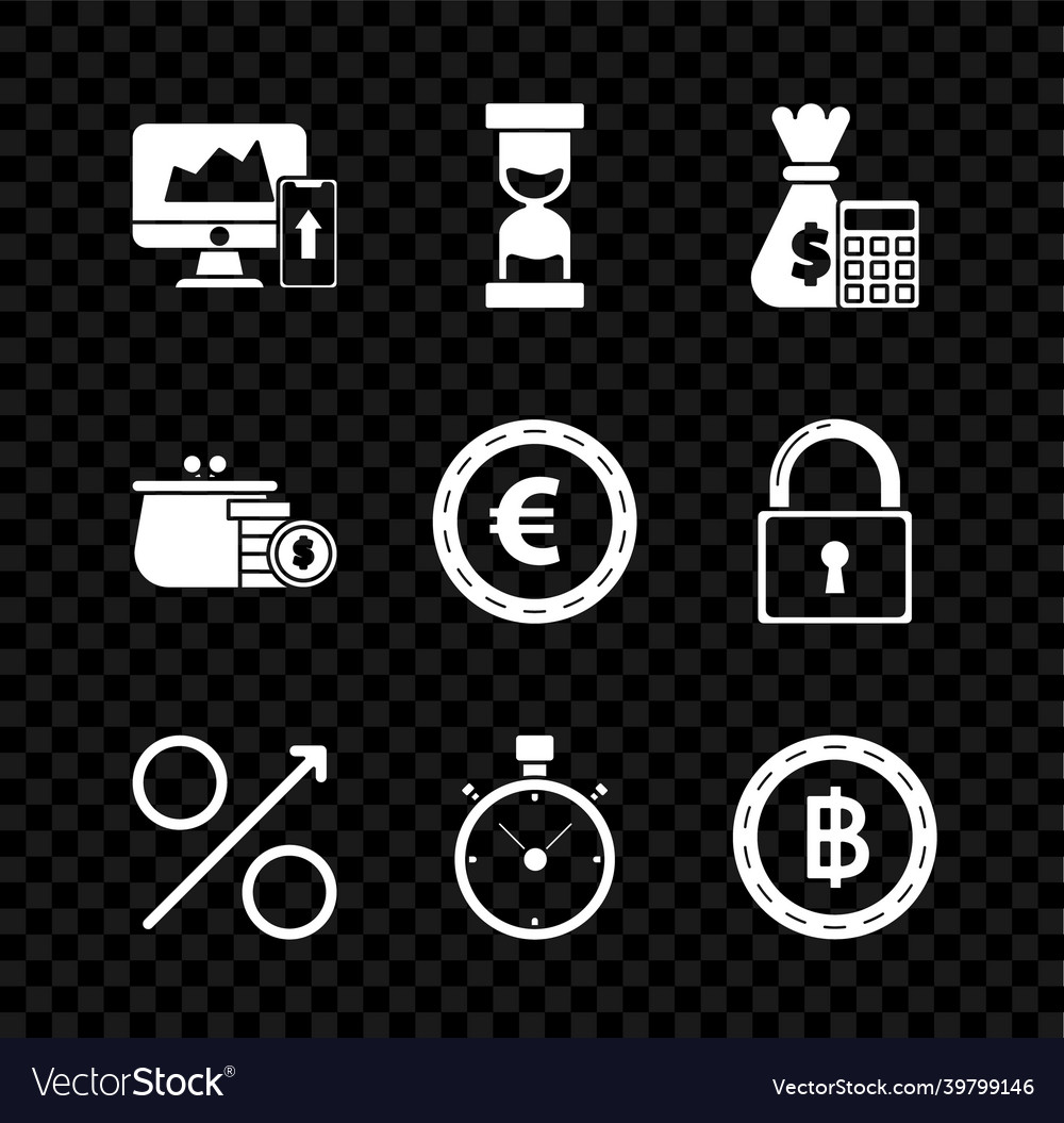 Set financial chart or graph on the computer