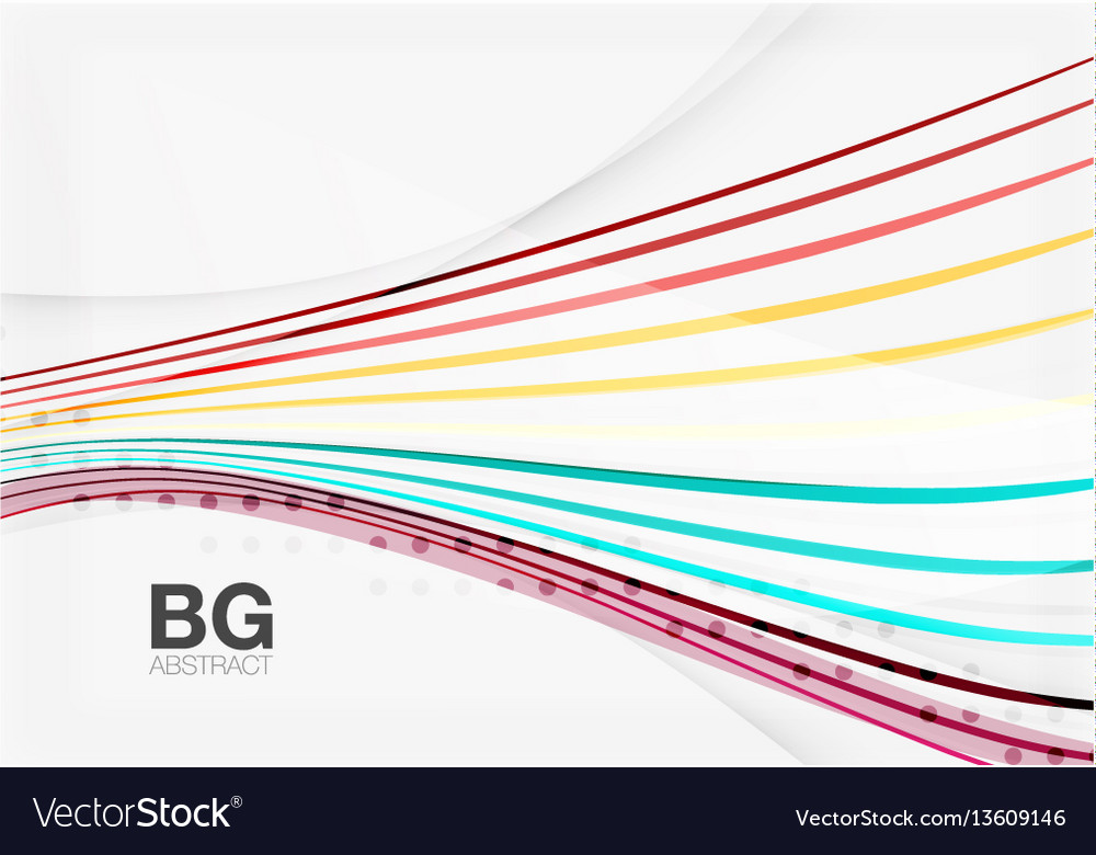 Thin lines wave abstract background vector image Thin lines wave abstract background