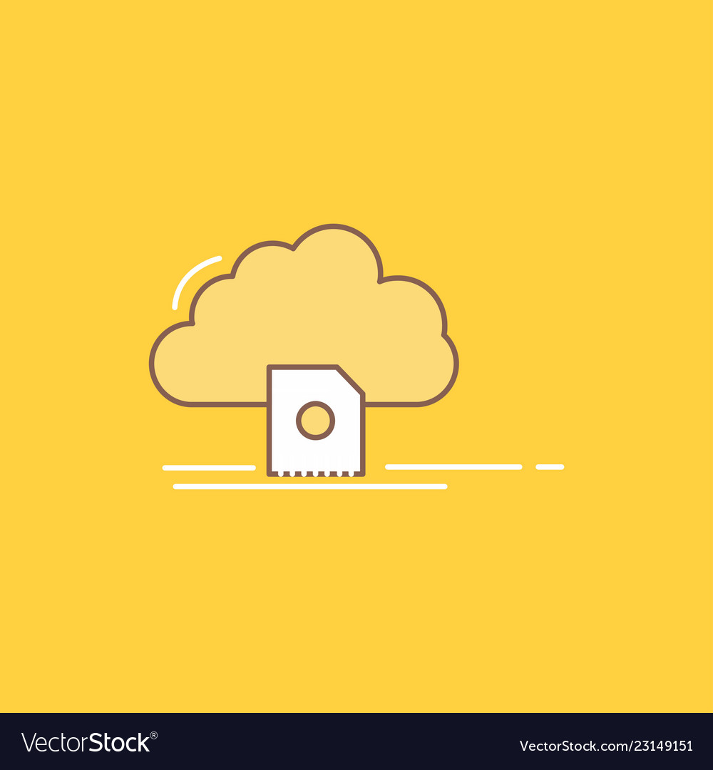 Cloud Data Upload & Save Icon