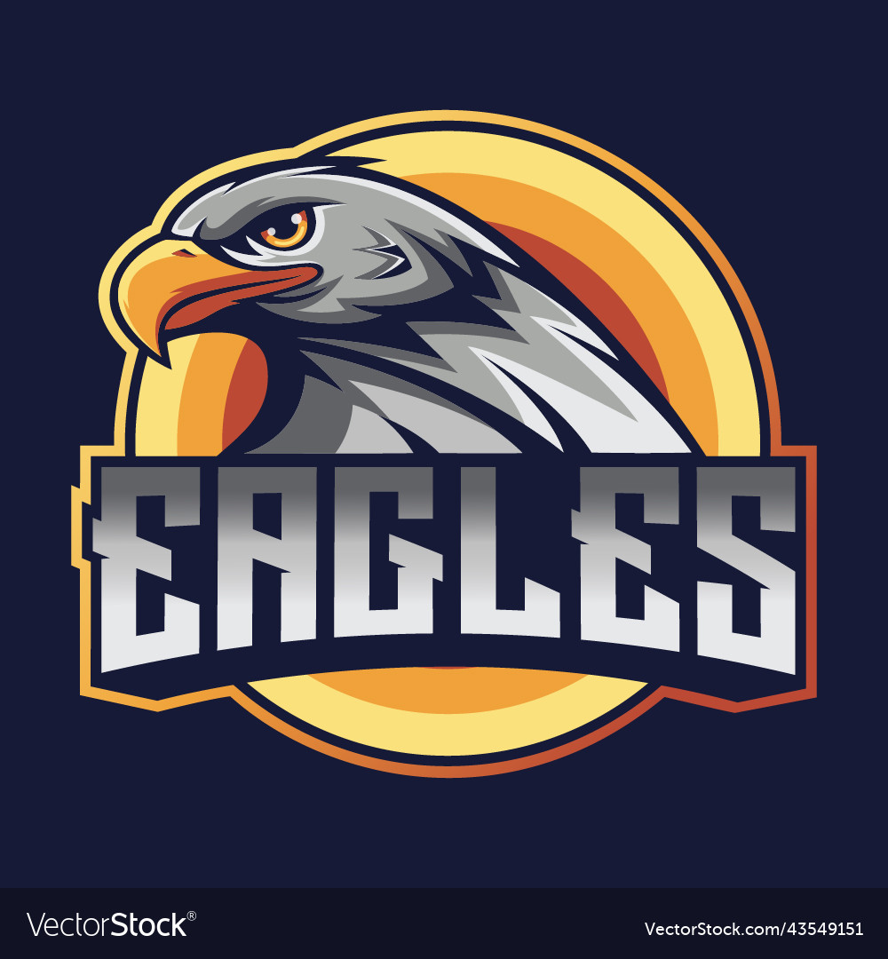 Eagles mascot logo Royalty Free Vector Image - VectorStock