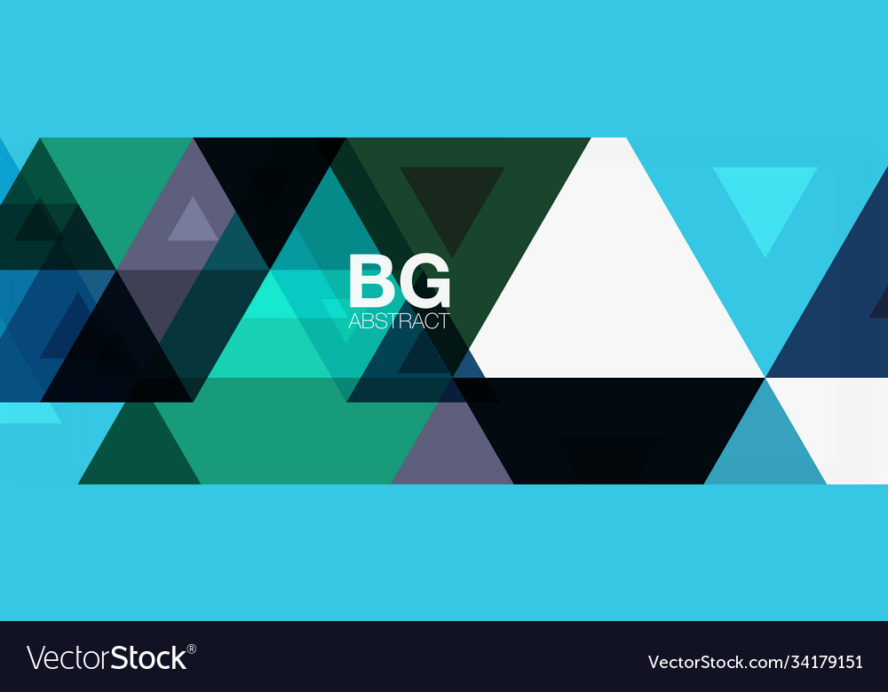 Mosaic triangle pattern abstract background Vector Image Mosaic triangle pattern abstract background