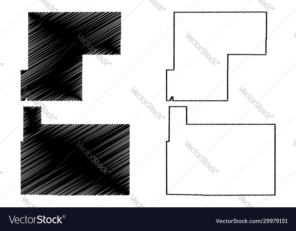 Rio grande and weld county colorado us county Vector Image