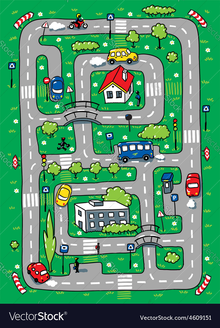 Road Pattern Maze