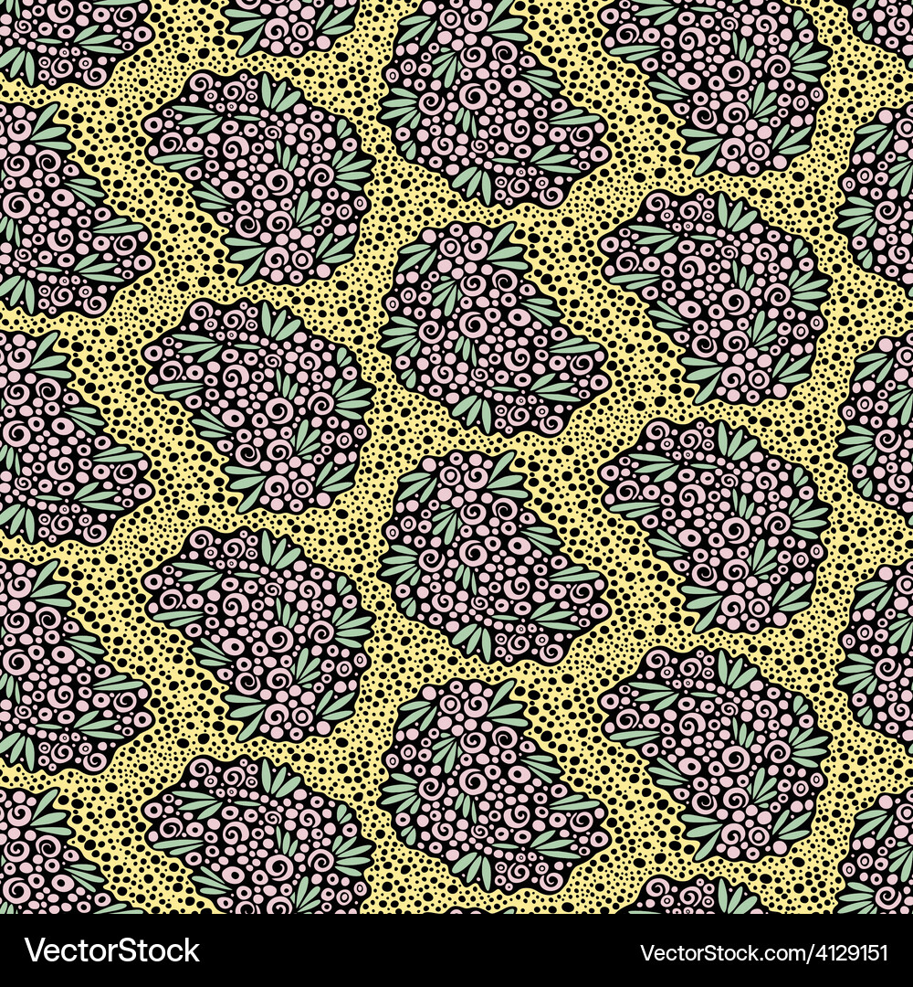 Seamless abstract floral pattern Royalty Free Vector Image