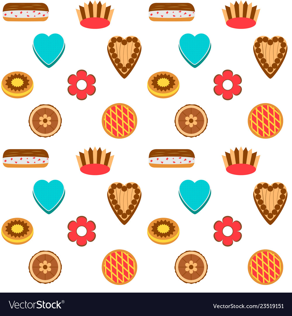 Seamless pattern cakes