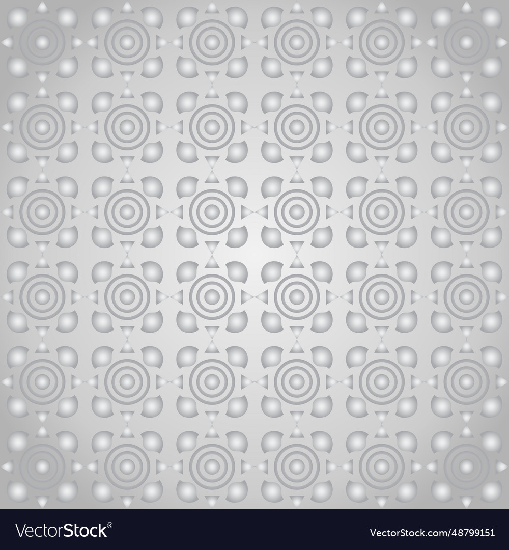 Silver triangle and circle curve cup pattern vector image Silver triangle and circle curve cup pattern