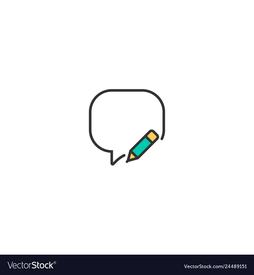 Speech bubble icon design interaction vector image Speech bubble icon design interaction