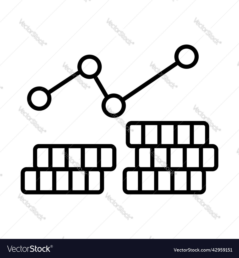 Stack exchanging finance related line icon