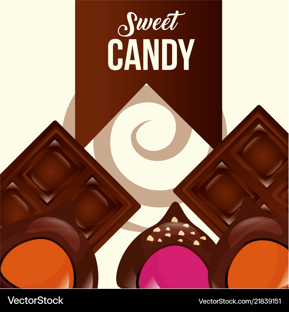 Sweet candy concept Royalty Free Vector Image - VectorStock