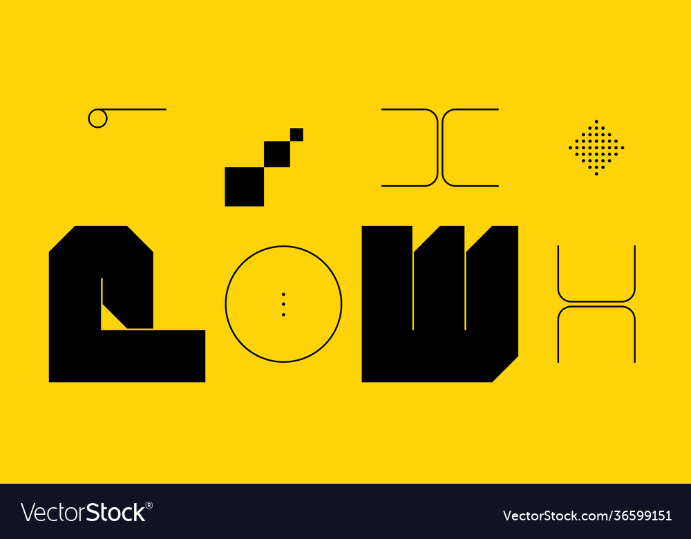 Techno abstract pattern design vector image Techno abstract pattern design
