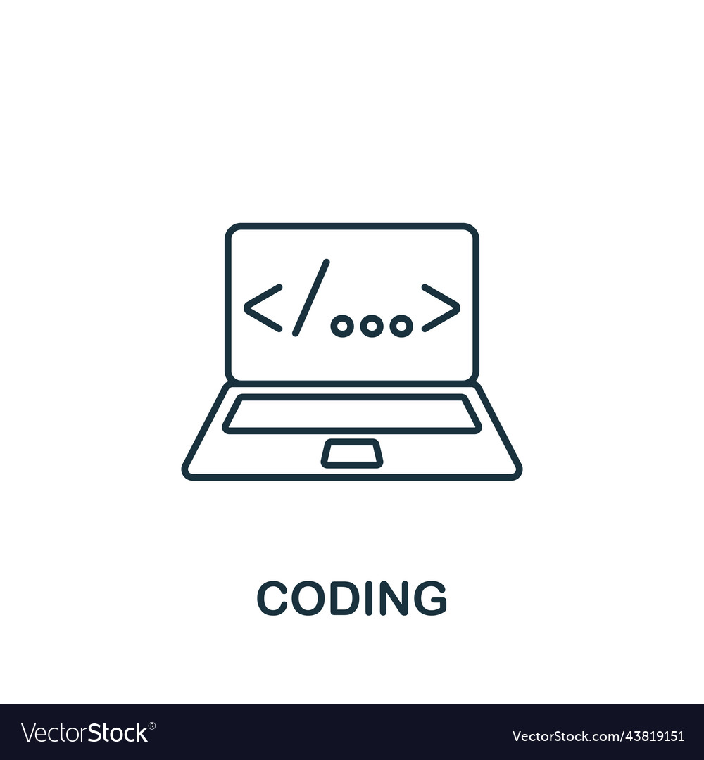 Website navigation icon line simple web design Vector Image Website navigation icon line simple web design