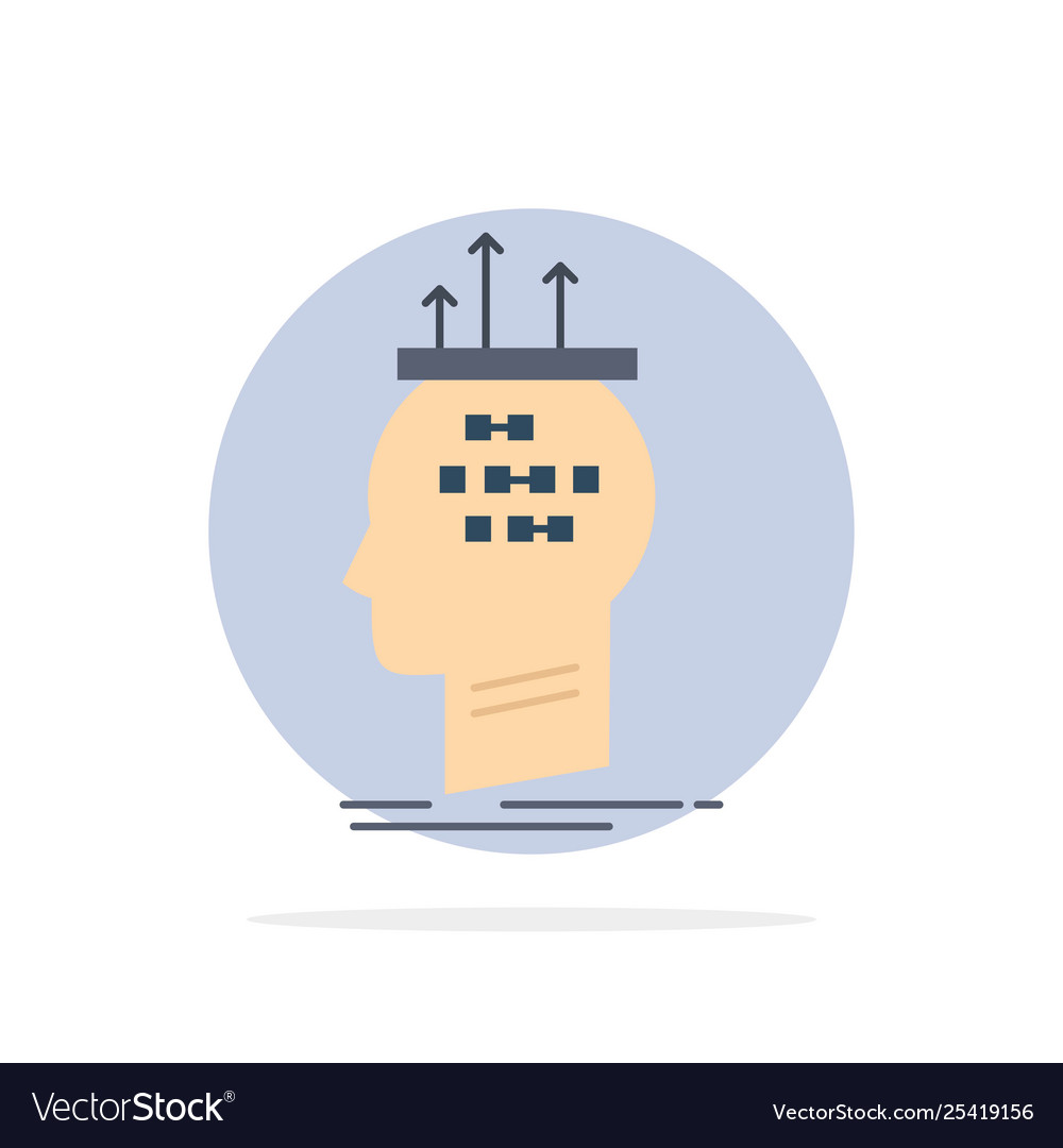 Algorithm Gehirn Schlussfolgerung Prozess denken flach vector image Algorithm Gehirn Schlussfolgerung Prozess denken flach