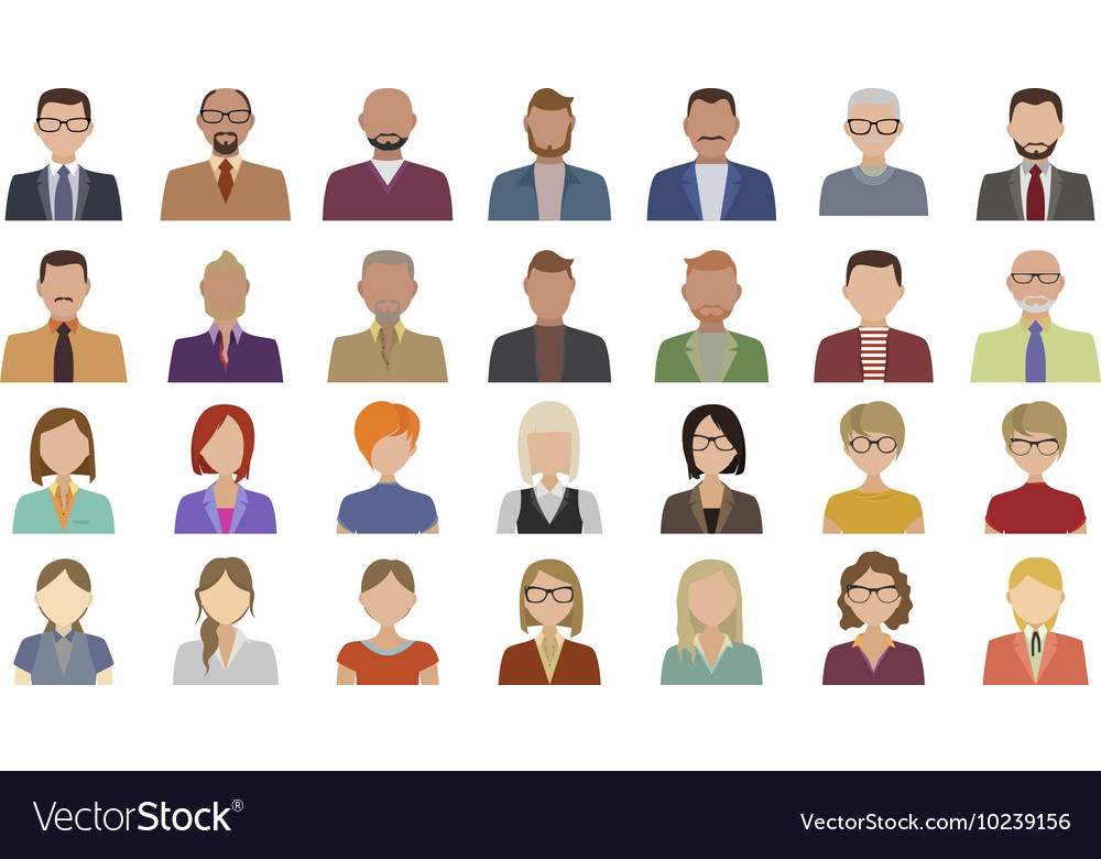 Diverse Flat Character Set